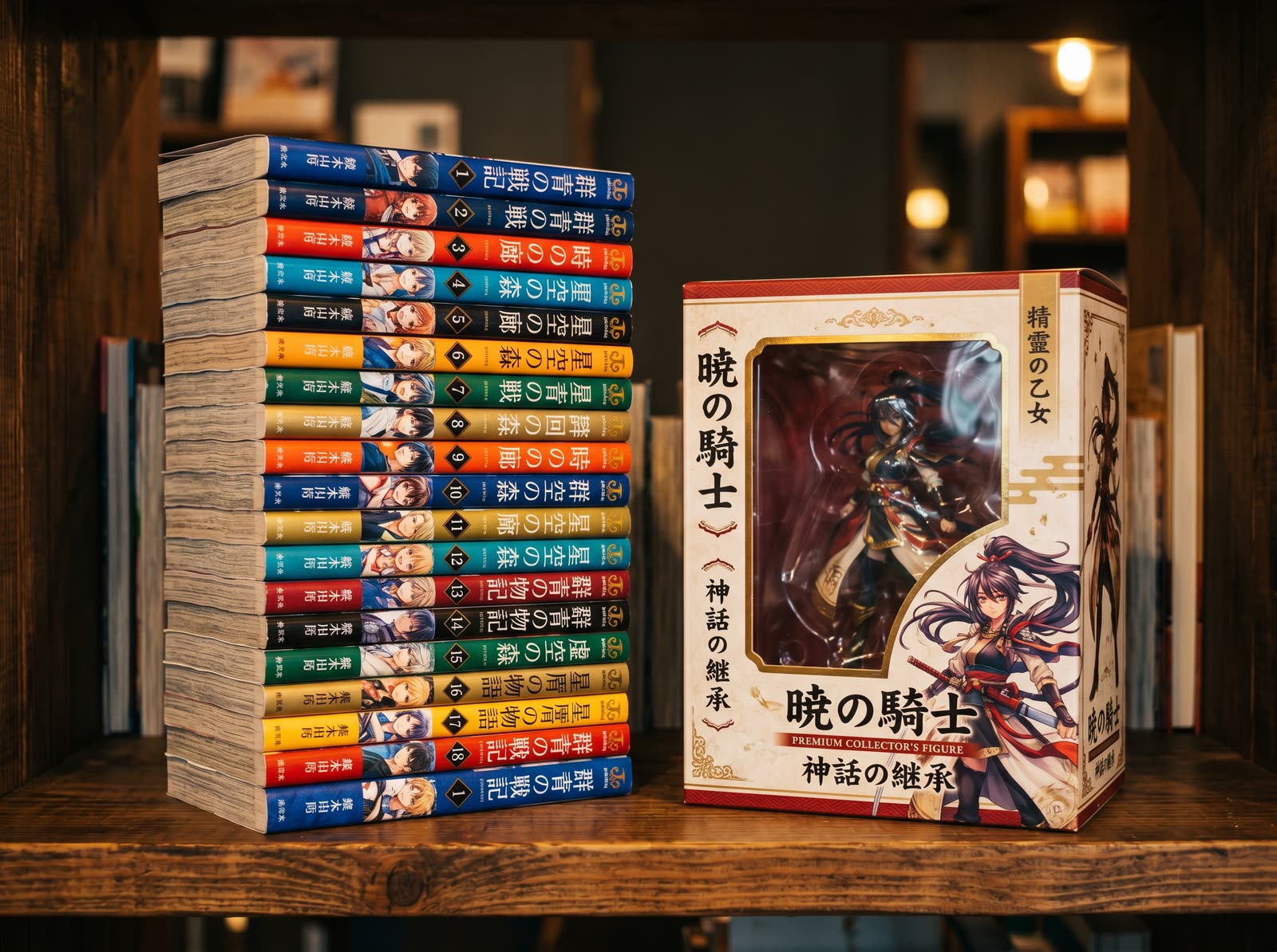 Anime- und Manga-Sammlerlos mit hochwertigen Figuren und Mangabänden